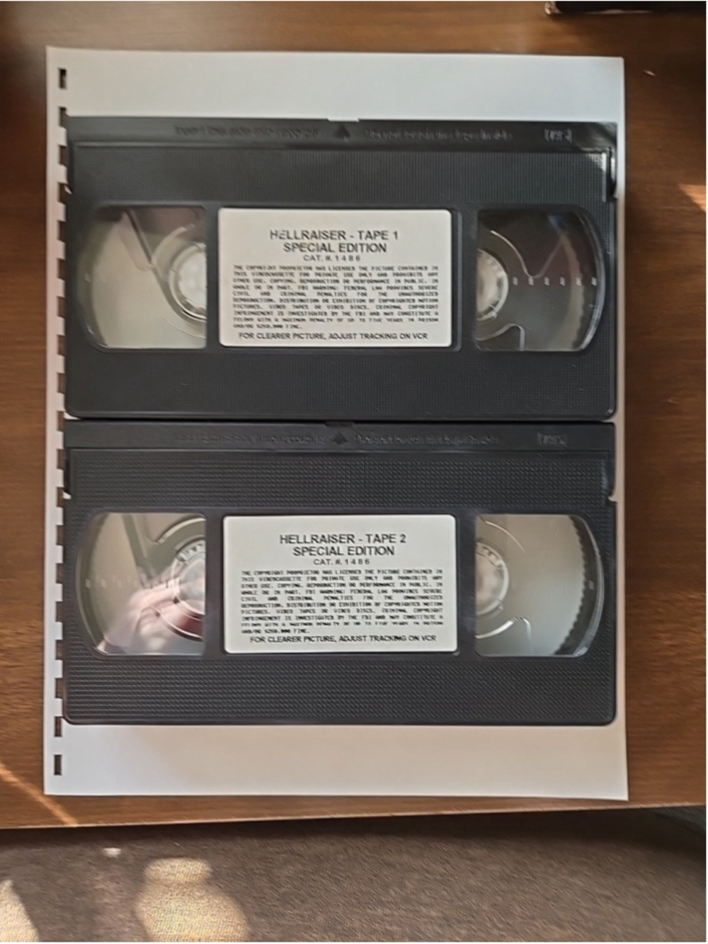 Clive Barker's Hellraiser VHS 1996 2-Tape Set Remastered Collectors Edition 1 2 - Picture 7 of 7